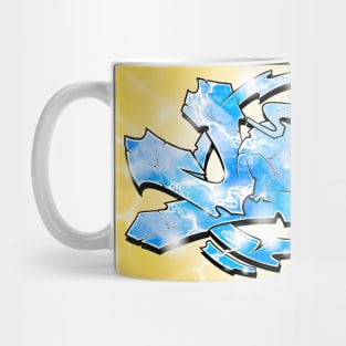 Joax - Blue on Yellow Mug
